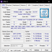 Vaio SX14 - CPU-Z.