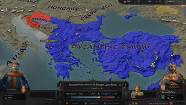 Sur la photo : une capture d'écran du jeu « Crusader Kings III ».