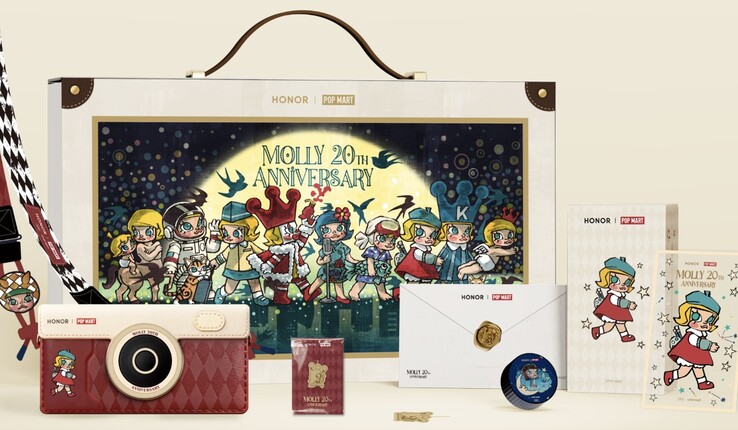 L'emballage de la boîte du Honor 600 Pro Molly Limited Edition