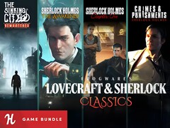 Bannière du Humble Bundle de Frogwares Lovecraft et Sherlock Classics (Image source : Humble Bundle avec modifications)