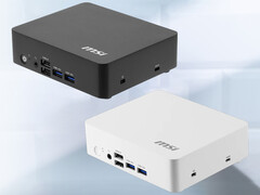 MSI n'a pas encore donné de détails sur les prix et la disponibilité. Sur la photo : les deux options de couleur de la gamme mini PC.