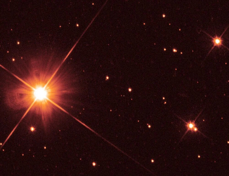 Image montrant la naine rouge Proxima Centauri.