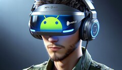 Meta vise à positionner ses casques Quest comme l&#039;alternative &quot;Android&quot; à Vision Pro. (Image : Dall-E 3)