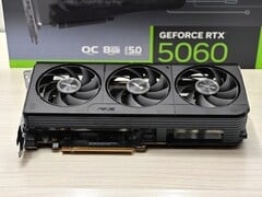La RTX 5060. (Image Source : Sebastian Badev via Notebookcheck)
