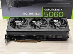 La RTX 5060. (Image Source : Sebastian Badev via Notebookcheck)