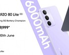 Le Realme Narzo 80 Lite 5G est disponible en violet cristal et en noir onyx (Image source : Realme)