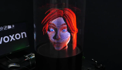 Vitrine d'images de Voxon (Source de l'image : Voxon)