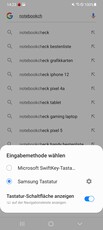 Sélection du clavier