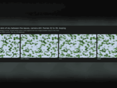 Comparaison des rendus original, lossy et lossy2 d’AMD FSR 4.1.1 montrant du feuillage en mouvement.