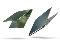 L&#039;Acer Swift SF514-56T présente un nouveau design, entre autres changements. (Image source : Acer)