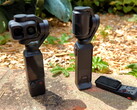 DJI Osmo Pocket 4P à côté de l’Insta360 Luna Ultra