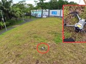 Découvert par hasard dans un parc par un vététiste : le DJI Mini 5 Pro, dont le lancement est désormais attendu dès le mois d'août. (Source de l'image : Mauro Tandoi, édité)