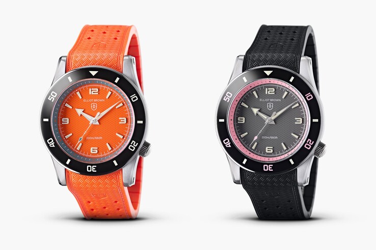 La collection Chromatic d'Elliot Brown offre une résistance à l'eau de 200 mètres (20 bars) (Image source : Elliot Brown)