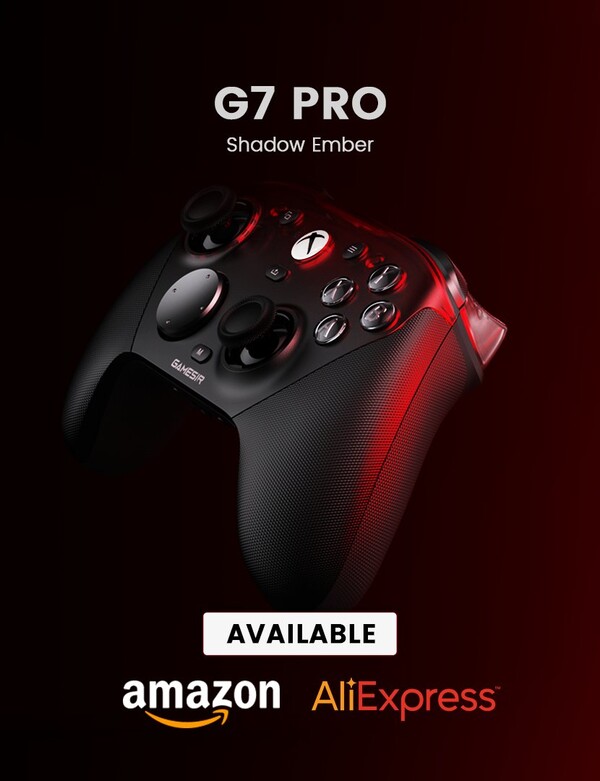 La couleur Shadow Ember du GameSir G7 Pro est disponible sur Amazon et AliExpress. (Source de l'image : GameSir)
