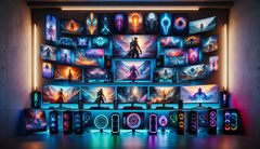 Collection de moniteurs de jeux (Source : image générée par DALL-E 3)