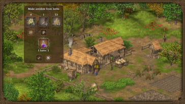 Sur la photo : Une capture d'écran de Hero of the Kingdom : The Lost Tales 1.