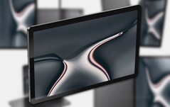 Les rendus du Realme Pad montrent une tablette générique Android avec quelques reflets de couleur à l'arrière. (Image source : @OnLeaks/91mobiles - édité)