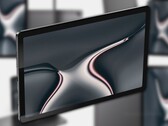 Les rendus du Realme Pad montrent une tablette générique Android avec quelques reflets de couleur à l'arrière. (Image source : @OnLeaks/91mobiles - édité)
