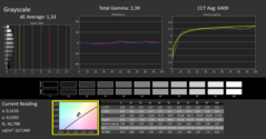 CalMan niveaux de gris calibrés