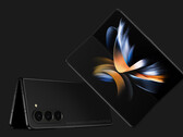 Peu de choses semblent séparer le design du Galaxy Z Fold4 de celui de son successeur, illustré. (Source de l'image : @OnLeaks &amp; SmartPrix)