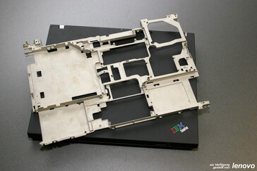 Le cadre de la structure dédiée du Lenovo ThinkPad T60.