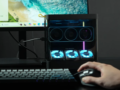 Un boîtier de 4,75 litres avec un système de refroidissement supérieur. (Source de l'image : Kickstarter)