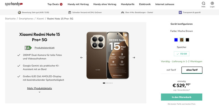 (Source de l'image : Sparhandy)