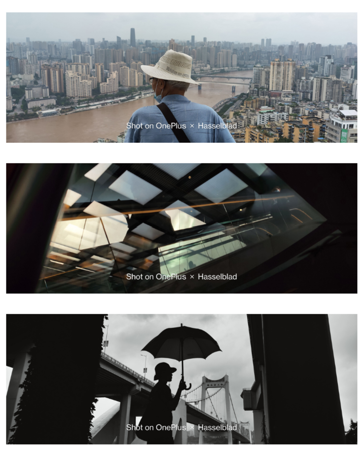 Exemples de photos prises sur le OnePlus 9 en utilisant le nouveau mode XPan. (Images : OnePlus)