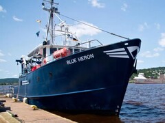 Photographie montrant le bateau Blue Heron. (Source de l&#039;image : Université de Minnesota Duluth)