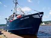Photographie montrant le bateau Blue Heron. (Source de l'image : Université de Minnesota Duluth)