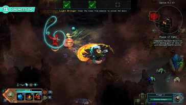 Image montrant une bataille dans Children of Morta.