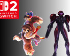 Donkey Kong et Pauline à côté de Samus dans Metroid Prime 4 : Beyond shown (Image source : Nintendo of America with edits)