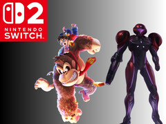 Donkey Kong et Pauline à côté de Samus dans Metroid Prime 4 : Beyond shown (Image source : Nintendo of America with edits)