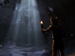 Une image montrant une araignée dans Grounded.