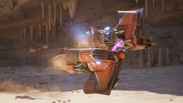 Illustration : une capture d’écran de Star Wars: Galactic Racer en jeu.