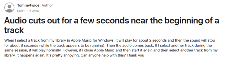 (Source de l'image : Apple Support Community)