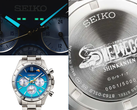 Le nouveau chronographe Seiko x One Piece Shinkansen – trois clichés différents.