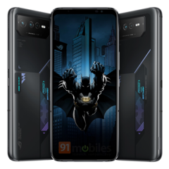 Voici notre premier regard sur le Asus ROG Phone 6 Batman Edition (image via Evan Blass/91mobiles)