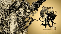 Une bannière annonçant le 40e anniversaire de Castlevania