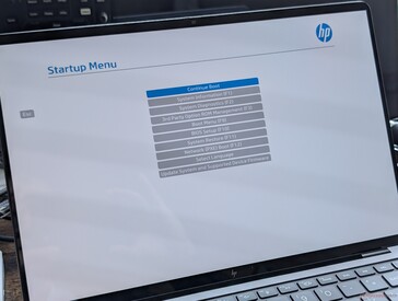 Menu de démarrage