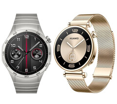 La Watch GT 4 dans ses versions 41 mm et 46 mm. (Source de l&#039;image : Huawei)