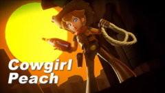 La princesse Peach porte un chapeau de cow-boy et des bottes pour sa prochaine aventure dans Princesse Peach : Showtime ! (Image via Nintendo of America)