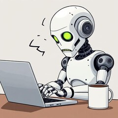 L&#039;intelligence artificielle est aujourd&#039;hui à l&#039;origine d&#039;un peu plus de la moitié du contenu écrit sur l&#039;internet. (Source de l&#039;image : DeepAI Image Generator)