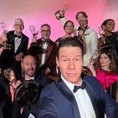 Les acteurs de The Studio fêtent les Emmy Awards (Source de l'image : Apple.com)