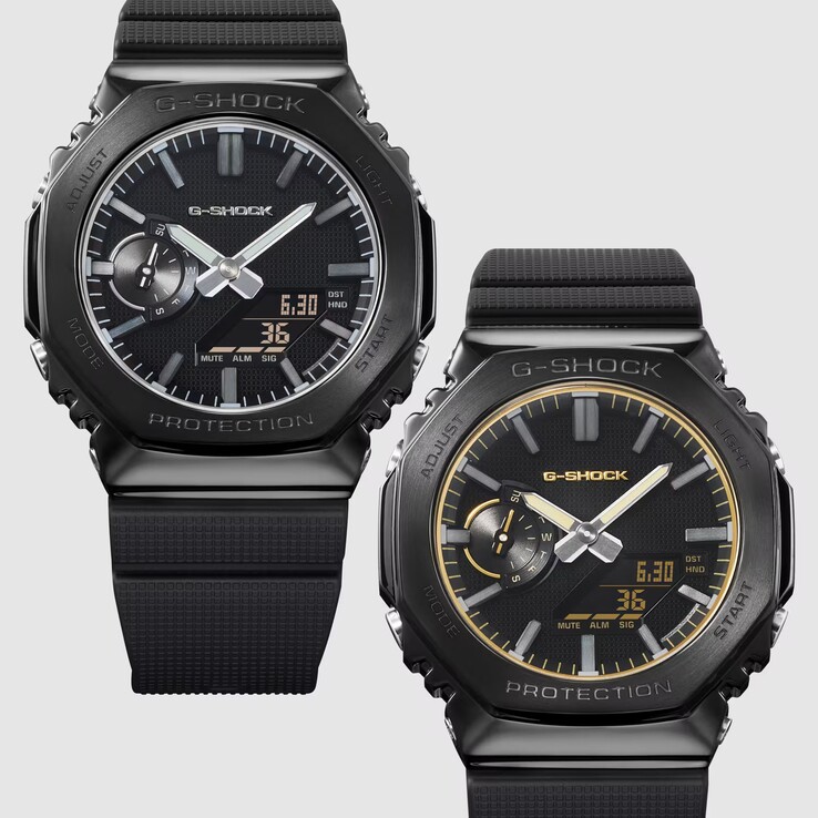 G-Shock GM-2100LXB-1A (à gauche) et GM-2100LXB-1A9 (à droite)