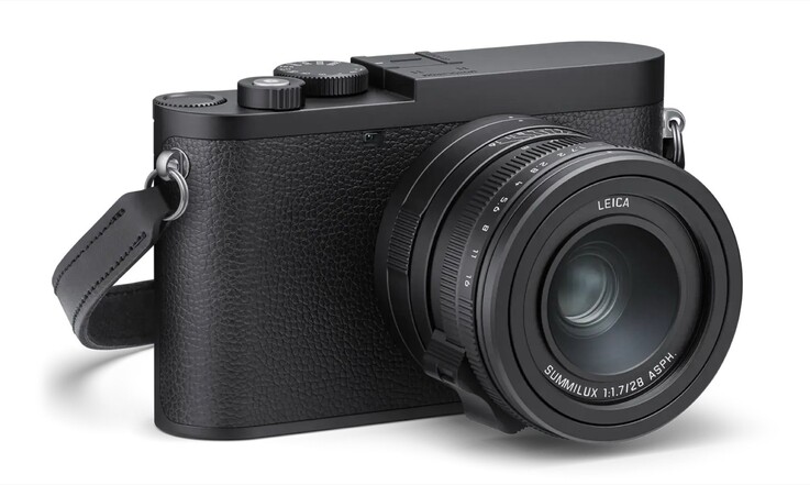 Le Leica Q3 Monochrom ne comporte pas de logo Leica rouge.