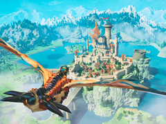 Illustration officielle de Monster Hunter Stories 3 : Twisted Reflection.