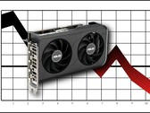 Outre les cartes mères, Asus aurait également enregistré une réduction des livraisons de GPU (Asus RTX 5050 en photo ici).