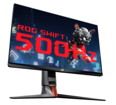 L'Asus ROG Swift offre un taux de rafraîchissement impressionnant de 500 Hz avec une dalle E-TN 1080p. (Image Source : Asus)