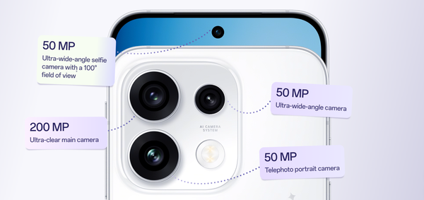 Le Reno 16 Pro est équipé d'un appareil photo principal arrière de 200 MP.